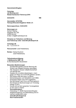 Hamminkeln/Dingden Fahrertag mit Wertung zum
