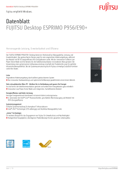 Datenblatt FUJITSU Desktop ESPRIMO P956/E90+