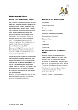 Inhalt Medienkoffer Klima