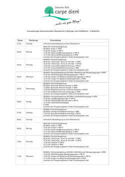 Veranstaltungen Demenzerkrankter Wohnbereich 3 Göttingen vom