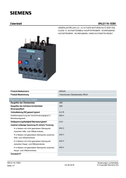 Datenblatt 3RU2116-1EB0 - Siemens Industry Online Support