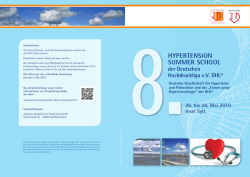 hypertension summer school