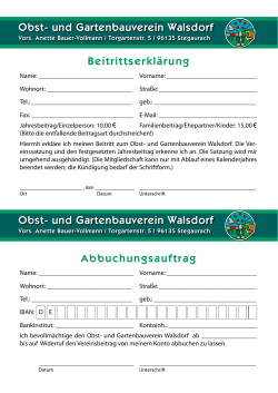 Beitrittserklärung - Obst- und Gartenbauverein Walsdorf