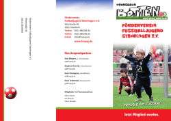 Jetzt Mitglied werden. - F&ouml;rderverein Fu&szlig;balljugend Steinhagen eV