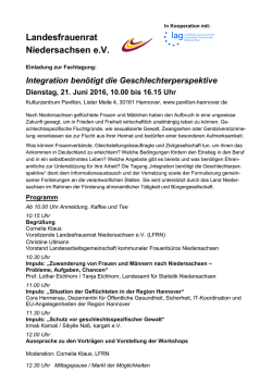 Integration ben&ouml;tigt die Geschlechterperspektive