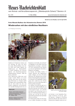 Bericht von der ersten Radtour - Heimat