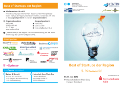 finden Sie den Bewerbungsflyer zum 4. Ideenmarkt „Best of Startups