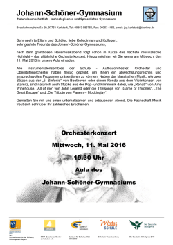 im Namen unserer Oberstufensch&uuml;ler und auch pers&ouml;nlich m&ouml;chte