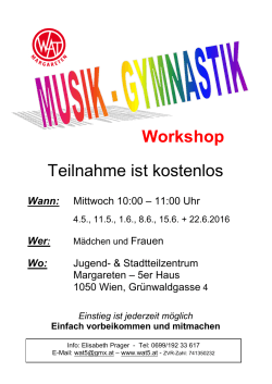 Musik-Gymnastik Workshop