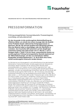 presseinformation - Fraunhofer IZFP