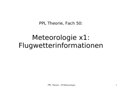 Meteorologie x1: Flugwetterinformationen