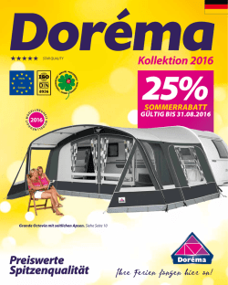 Dor&eacute;ma Vorzelte