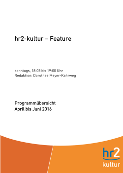 hr2-kultur – Feature