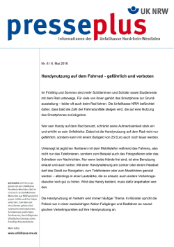 Handynutzung auf dem Fahrrad &ndash; gef&auml;hrlich und verboten