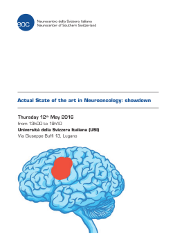 Actual State of the art in Neurooncology: showdown