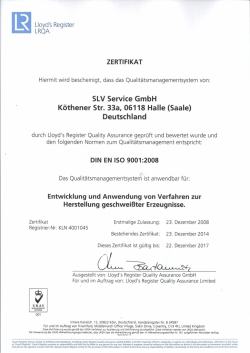 deutsch - SLV Service GmbH