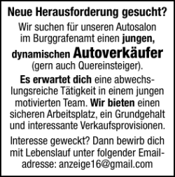 dynamischen Autoverk&auml;ufer