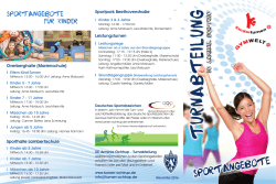 Flyer 2016 - SC Arminia Ochtrup Turnabteilung