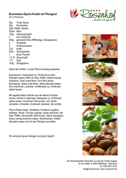 Buchweizen-Speck-Knödel mit Pilzragout