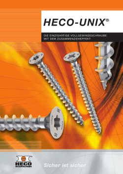 HECO-UNIX - HECO Schrauben