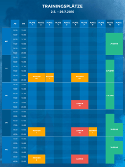 TRAININGSPLÄTZE