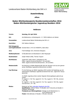 Infos - Deutscher Ranglisten und Ergebnisse
