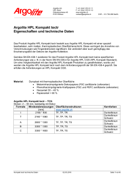 Kompakt tectr Technische Daten