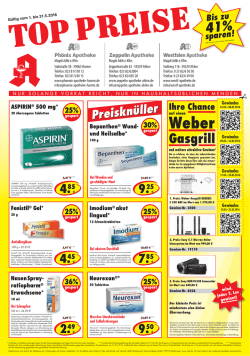 Flyer TOP Mai - Zeppelin Apotheke