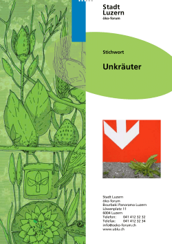 Unkräuter - Umweltberatung Luzern