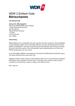 Einfach Gote: B&auml;rlauchpesto