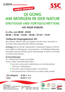 qi gong am morgen in der natur