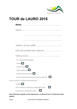 TOUR de LAURO 2016 - Tour de Lauro Logo