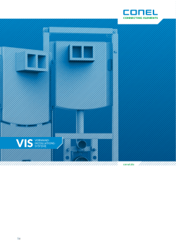 VIS Vorwand-Installations-System von CONEL