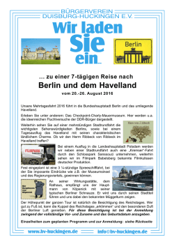 Berlin und dem Havelland
