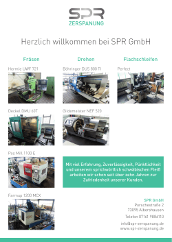 Herzlich willkommen bei SPR GmbH