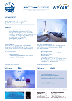IGLOOTEL-WOchENENDE