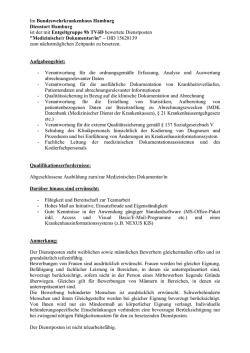 Im Bundeswehrkrankenhaus Hamburg Dienstort Hamburg ist der mit