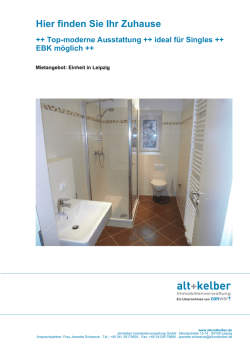 ++ Top-moderne Ausstattung ++ ideal für Singles ++ EBK möglich +
