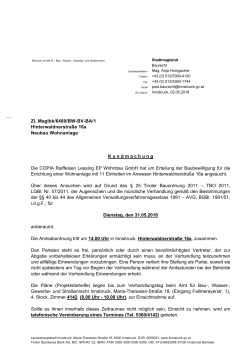Baubewilligung, Hinterwaldnerstr. 16a, COPIA Raiffeisen Leasing