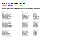 Auszug aus unserer Referenzliste für