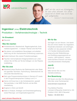 Ingenieur (m/w) Elektrotechnik