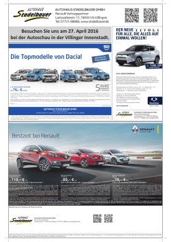 Flyer  - Autohaus Stadelbauer