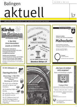 in der Stadt Balingen