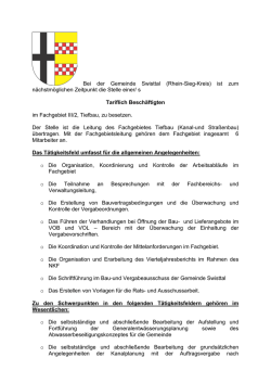 ist zum n&auml;chstm&ouml;glichen Zeitpunkt die Stelle einer/ s Tariflich