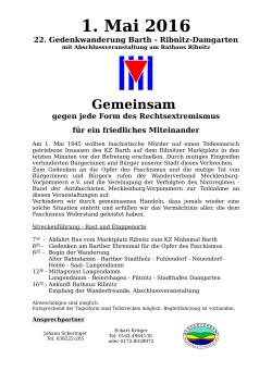 1. Mai 2016 - Wanderverband Mecklenburg