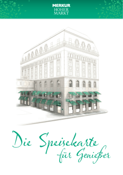 Die Speisekarte