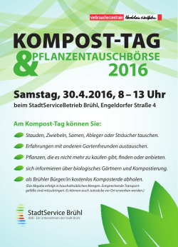 Komposttag2016 - StadtService Brühl