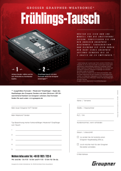 Infoblatt - Graupner