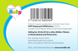 Einfach Coupon ausdrucken und beim Kauf