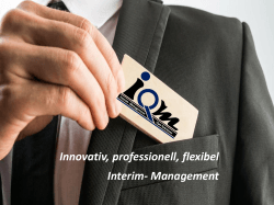 IQM Firmenbroschüre - iQm